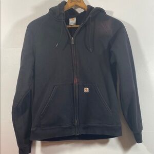 Carhartt Black Hooded Jacket *Flawed*